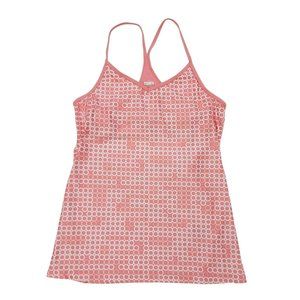 Nike Womens Athletic Tank Top Large 12-14 Open Back Racerback Lightweight Pink